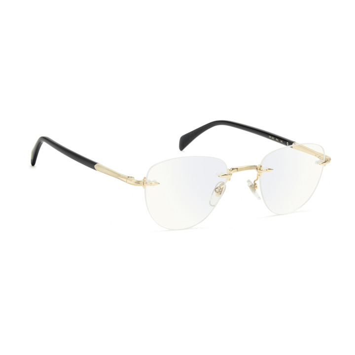 Lunettes de vue David Beckham DB 1243 Gold Black 2 / verres Blue Mirror (RHL-2Y)