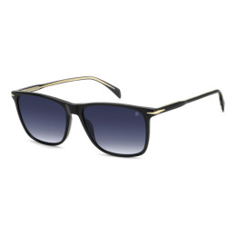Lunettes de soleil David Beckham DB 1219/S Black / verres Dk Blue Shaded (807-08)