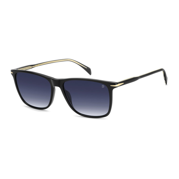 Lunettes de soleil David Beckham DB 1219/S Black / verres Dk Blue Shaded (807-08)