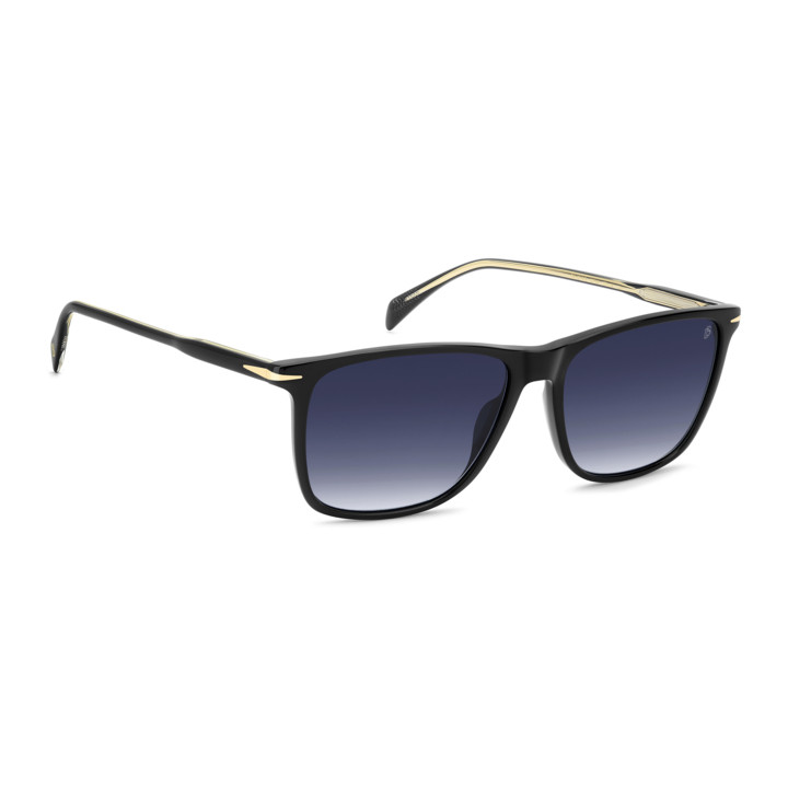 Lunettes de soleil David Beckham DB 1219/S Black / verres Dk Blue Shaded (807-08)