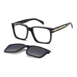 Lunettes de vue avec clip solaire David Beckham DB 7163/C Black Gold / verres Blue Shaded Polarized (2M2-Z7)