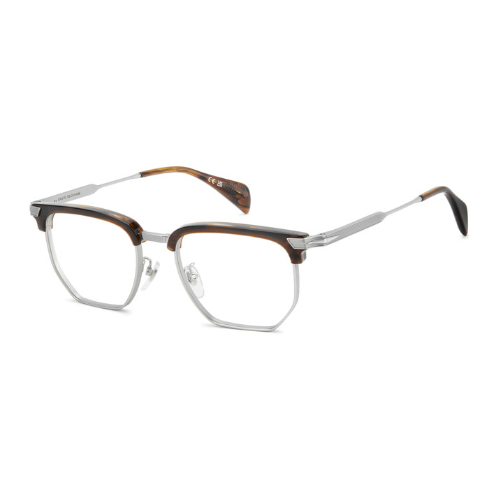 Lunettes de vue David Beckham DB 1240/G Brown Horn Silver / verres Blue Mirror (8T9)