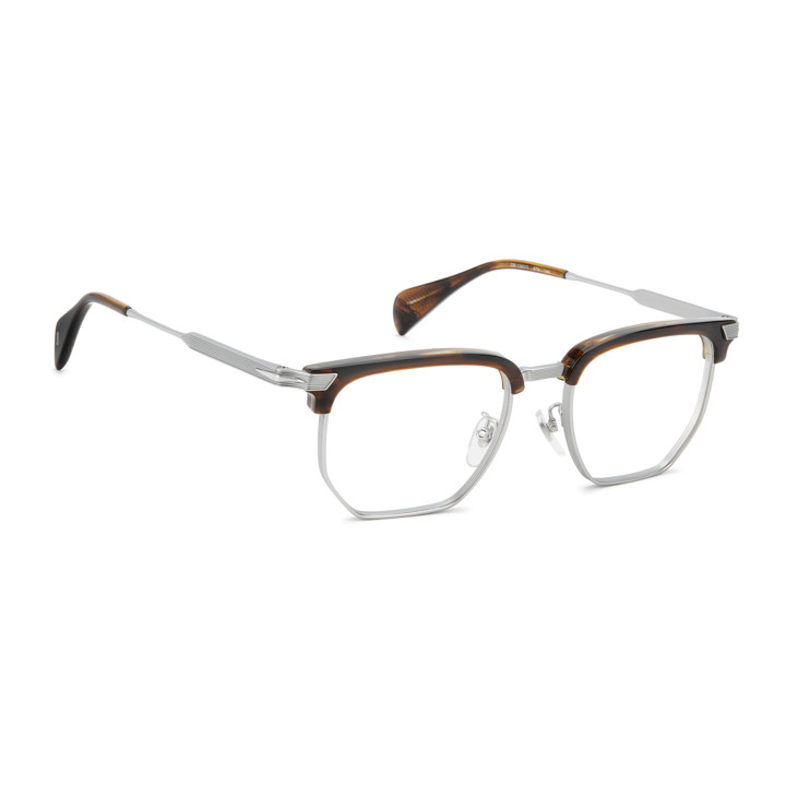 Lunettes de vue David Beckham DB 1240/G Brown Horn Silver / verres Blue Mirror (8T9)